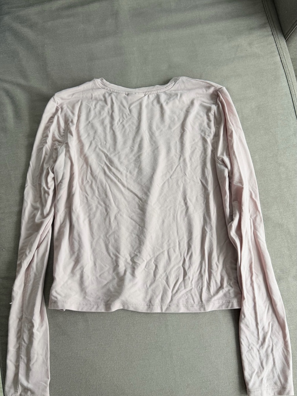 Babaton Soft Pink Long Sleeve Crewneck Top as is - Picture 5 of 5